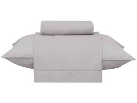 Jogo de Cama Solteiro 100% Algodão Buddemeyer 180 Fios Basic Percalle Bege 3 Peças