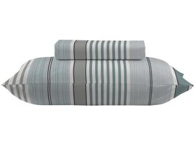 Jogo de Cama Solteiro 100% algodão Camesa 120 fios Super Cotton Aquatic Piscina 2 Peças