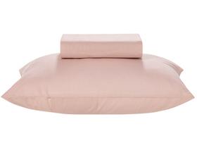 Jogo de Cama Solteiro 100% Algodão Karsten 160 Fios Matiza Rosa 2 Peças