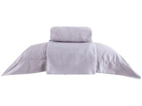 Jogo de Cama Solteiro 100% Algodão Karsten 270 Fios Domos Cinza 3 Peças