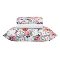 Jogo de Cama Solteiro 140 Fios Estampado Realce Premium Sultan - Bárbara Jogo de Cama Solteiro 140 Fios Estampado Realce Premium Sultan - Bárbara