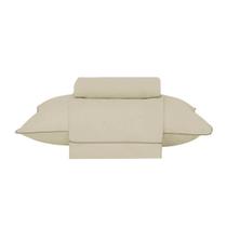 Jogo De Cama Solteiro 180 Fios Algodão Buddemeyer Bege Jogo De Cama Solteiro 180 Fios Algodão Buddemeyer Bege