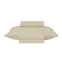 Jogo De Cama Solteiro 180 Fios Algodão Buddemeyer Bege Jogo De Cama Solteiro 180 Fios Algodão Buddemeyer Bege