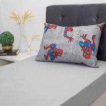 Jogo De Cama Solteiro 2 Pçs Homem-aranha 70% Algodão 30% Poliéster Spider Wall Cinza Jogo De Cama Solteiro 2 Pçs Homem-aranha 70% Algodão 30% Poliéster Spider Wall Cinza