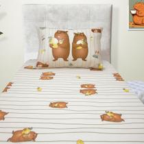 Jogo de Cama Solteiro 2 Pçs Joy Portallar Capivara
