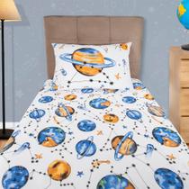 Jogo de Cama Solteiro 2 Pçs Joy Portallar Espaço Sideral Jogo de Cama Solteiro 2 Pçs Joy Portallar Espaço Sideral