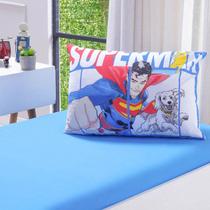 Jogo De Cama Solteiro 2 Pçs Superman Malha 100 Algodão Bene Jogo De Cama Solteiro 2 Pçs Superman Malha 100 Algodão Bene