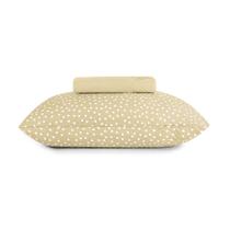 Jogo de Cama Solteiro 2 Peças Altenburg Malha Fio Penteado Bits Bege