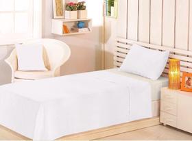 Jogo de cama solteiro 2 peças lençol sem elástico 1,40x2,20 liso varias cores 1x fronha 0,50x0,70