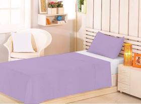 Jogo de cama solteiro 2 peças lençol sem elástico 1,40x2,20 liso varias cores 1x fronha 0,50x0,70
