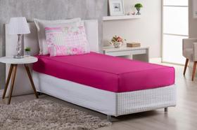 Jogo de Cama Solteiro 2 peças MicroFibra Lisa Fronha Estampada - Relíquias do Interior