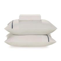 Jogo De Cama Solteiro 2 Peças Noah - Karsten Branco / Jeans