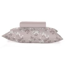 Jogo de Cama Solteiro 2 peças Teka (lençol com elástico + fronha) 100% Algodão - Jogo de Cama Solteiro 2 peças Teka (lençol com elástico + fronha) 100% Algodão -