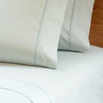 Jogo De Cama Solteiro 200 Fios Stripes - Scavone Verde