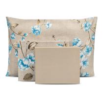 Jogo de Cama Solteiro 3 Peças Percal Flex Estampado 400 Fios Jogo de Cama Solteiro 3 Peças Percal Flex Estampado 400 Fios