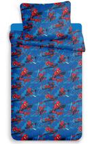 Jogo de Cama Solteiro 300 Fios Homem Aranha 2 Peças Jolitex