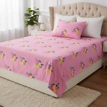 Jogo de Cama Solteiro 300 Fios Princesas Disney 2 peças Jolitex