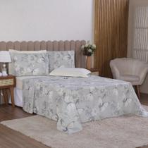 Jogo de Cama Solteiro 3p Lençol + Fronha Esmeralda Percal 100% Algodão