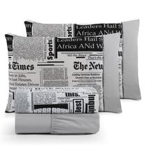 Jogo de cama solteiro 3pç estampado ponto palito 100% agodão