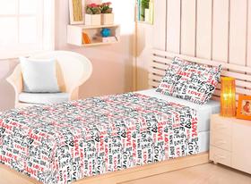 Jogo de cama solteiro 3pç lençol 100% algodão premium plus estamparia - ESTAMPARIA SA