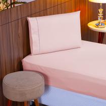 Jogo de Cama Solteiro 400 Fios 2 Peças 100% Toque macio