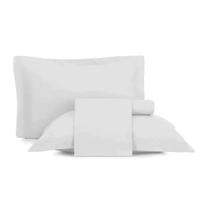 Jogo de Cama Solteiro Altenburg Toque Acetinado Branco 2 Pçs