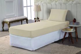 Jogo de Cama Solteiro Altura 30cm Marfim