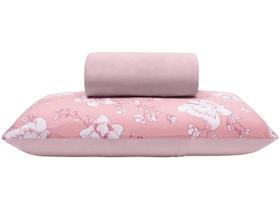Jogo de Cama Solteiro Buettner Malha 30/1 - Basic Moema Rosê 2 Peças