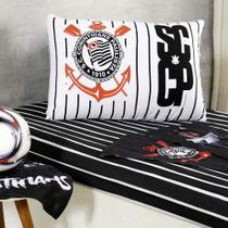 Jogo de Cama Solteiro Corinthians 100% Algodão BeneCasa 2Pçs Jogo de Cama Solteiro Corinthians 100% Algodão BeneCasa 2Pçs