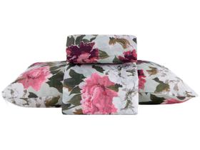 Jogo de Cama Solteiro de Poliéster Marcelino Têxtil 170 Fios Premier Provençal Branco e Rosa 3 Peças Jogo de Cama Solteiro de Poliéster Marcelino Têxtil 170 Fios Premier Provençal Branco e Rosa 3 Peças