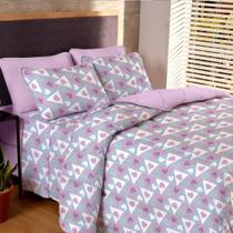 Jogo de Cama Solteiro em Malha 100% Algodão 3 peças - Amy