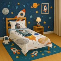 Jogo de Cama Solteiro Fantasy - ASTRONAUTA 9960