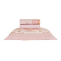 Jogo de Cama Solteiro Infantil 200 Fios - Amora - 3 Peças - Karsten Jogo de Cama Solteiro Infantil 200 Fios - Amora - 3 Peças - Karsten