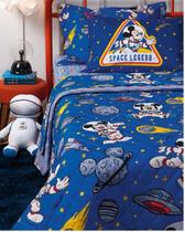 Jogo de Cama Solteiro Infantil 3 Pçs Mickey Astronauta Andreza