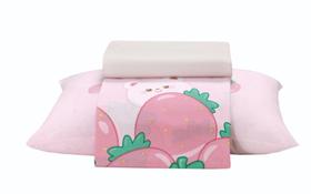 Jogo de Cama Solteiro Kids Priori Morangos 130 Fios Dohler Jogo de Cama Solteiro Kids Priori Morangos 130 Fios Dohler