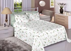 Jogo de Cama Solteiro King 3 Peças 100% Algodão Percal 180 Fios