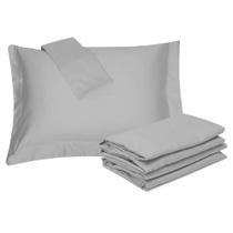 Jogo de Cama Solteiro King 300 fios 100% Algodão Satinée Liso - Kacyumara