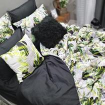 Jogo de cama solteiro king 8 peças com almofada plume
