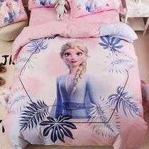 Jogo De Cama Solteiro King Infantil Frozen Rosa 4 Pç