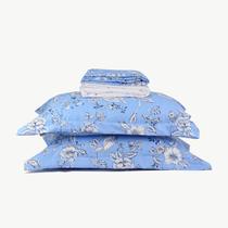 Jogo de Cama Solteiro King Percal 400 Fios 3 Pç Estampado