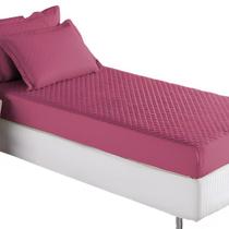 Jogo De Cama Solteiro Kit Capa Matelado Acolchoado Elástico