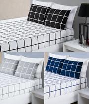 Jogo de cama solteiro lençol de baixo 188 cm x 88 cm moderno e macio kit 2 peças