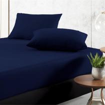 Jogo De Cama Solteiro Liso 02 Peças Lençol Fio Egípcio ul