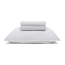 Jogo De Cama Solteiro Malha 100% Bambu Natural Buettner 3Pçs