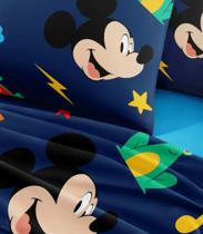 Jogo de Cama Solteiro Mickey 3 Peças Toque de Seda 300 Fios Jogo de Cama Solteiro Mickey 3 Peças Toque de Seda 300 Fios