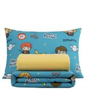 Jogo de Cama Solteiro Microfibra Harry Potter 3 Peças Lepper Lençol, Sobrelençol e Fronha