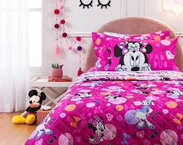 Jogo de cama solteiro minnie wow 100%algodão 3 peças Jogo de cama solteiro minnie wow 100%algodão 3 peças