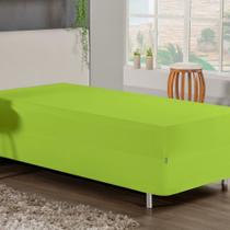 Jogo de Cama Solteiro Nobre 2 Peças Luva de Box 55cm de Altura Malha 100% Algodão - Pistache Jogo de Cama Solteiro Nobre 2 Peças Luva de Box 55cm de Altura Malha 100% Algodão - Pistache