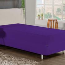 Jogo De Cama Solteiro Nobre 2 Peças Luva De Box 55cm De Altura Malha 100% Algodão - Roxo Jogo De Cama Solteiro Nobre 2 Peças Luva De Box 55cm De Altura Malha 100% Algodão - Roxo