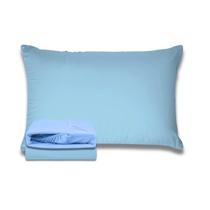 Jogo de Cama Solteiro Premium Linea Azul 180 Fios 100% Algodão